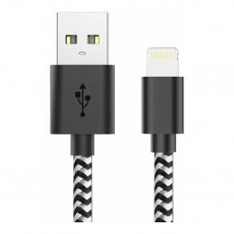 Кабель usb-lightning магнитный черный 1м cbm980-u8-10b wiiix